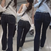 美尻探究＊長身スレンダーお姉さんの有り得ない程の美尻!!