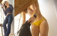 スナイパーの視界 Vol.202　パンチラ→着替え→パンチラ！3人の金髪娘の痴態調査編