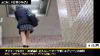 街の女神たち #13【4K】エスカレーターで揺れるプリーツの余韻